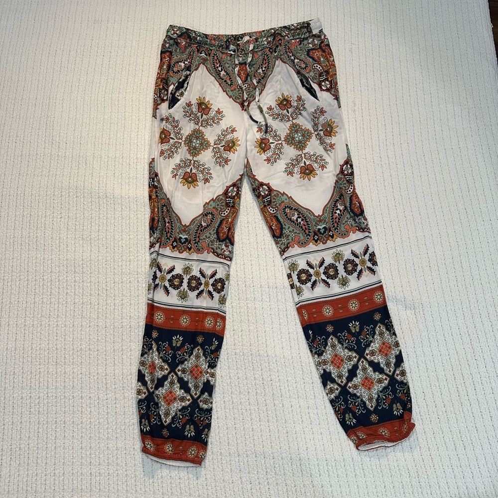 Roxy Multicolor Paisley Pants